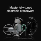 ایر مانیتور TRN V90 TRN V90 in Ear Earphones, HiFi IEM Headphone Studio Monitor Earbuds 4BA 1DD with Detachable 0.75mm 2 Pin Cable for Singer Musician Drummer(No Mic, Midnight)