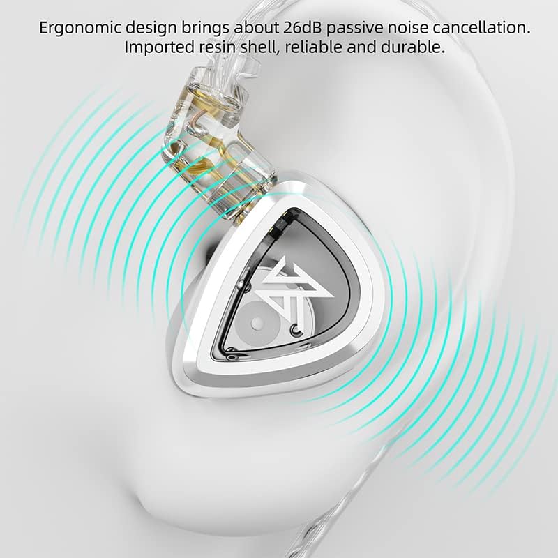 ایر مانیتور KZ EDA KZ EDA Dynamic Driver Earbuds, in Ear Monitor Wired Phone Earphones Headphones, HiFi Music IEM Headsets with Removable Cord Without Mic