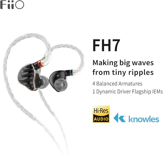 iio FH7 Hybrid 4BA 1Dynamic Driver Flagship In Ear Monitor’s
