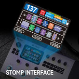 مولتی افکت m vave mk300 MK-300 Guitar Multi-Effects Processor Pedal with 320+ Effects,160 Presets,Looper, Expression Pedal, Drum Machine,MIDI Port, IR Loader,Neural Network Modeling,Guitar/Bass