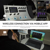 مولتی افکت m vave mk300 MK-300 Guitar Multi-Effects Processor Pedal with 320+ Effects,160 Presets,Looper, Expression Pedal, Drum Machine,MIDI Port, IR Loader,Neural Network Modeling,Guitar/Bass