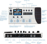 مولتی افکت m vave mk300 MK-300 Guitar Multi-Effects Processor Pedal with 320+ Effects,160 Presets,Looper, Expression Pedal, Drum Machine,MIDI Port, IR Loader,Neural Network Modeling,Guitar/Bass