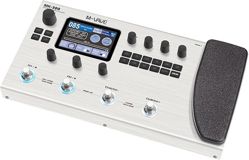 مولتی افکت m vave mk300 MK-300 Guitar Multi-Effects Processor Pedal with 320+ Effects,160 Presets,Looper, Expression Pedal, Drum Machine,MIDI Port, IR Loader,Neural Network Modeling,Guitar/Bass