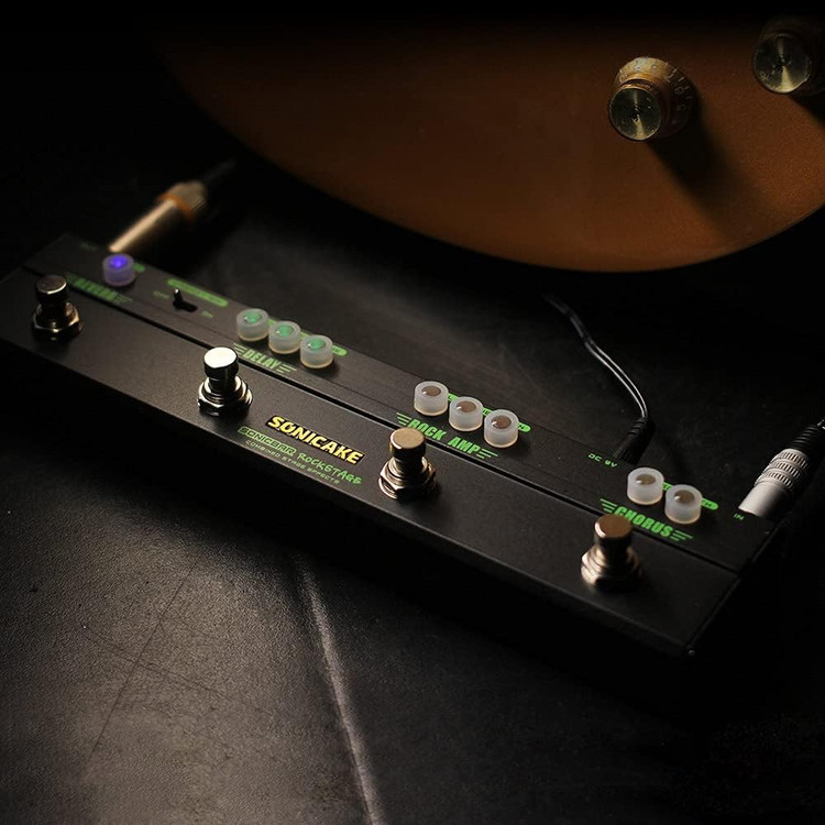 مولتی افکت sonicake sonicbar SONICAKE Guitar Multi Effect Pedal Chorus Delay Reverb Distortion Classic Rock Tone Guitar Pedal Rockstage With Cab Sim