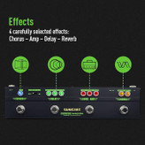 مولتی افکت sonicake sonicbar SONICAKE Guitar Multi Effect Pedal Chorus Delay Reverb Distortion Classic Rock Tone Guitar Pedal Rockstage With Cab Sim