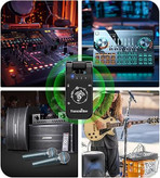 EX Wireless in Ear Monitor System, 2.4G Wireless Audio Relay System with Transmitter Receiver Auto-Pairing, in-Ear Monitoring for Studio, Band Rehearsal, Instrument Performance