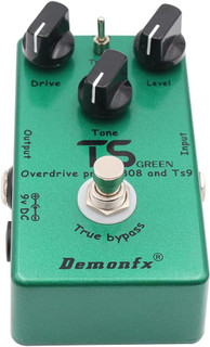 Demonfx Tubescreamer (Green) TS808/TS9 Overdrive/Distortion Pedal