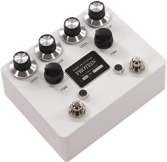 Protein Dual Overdrive Guitar Pedal V3 (White)