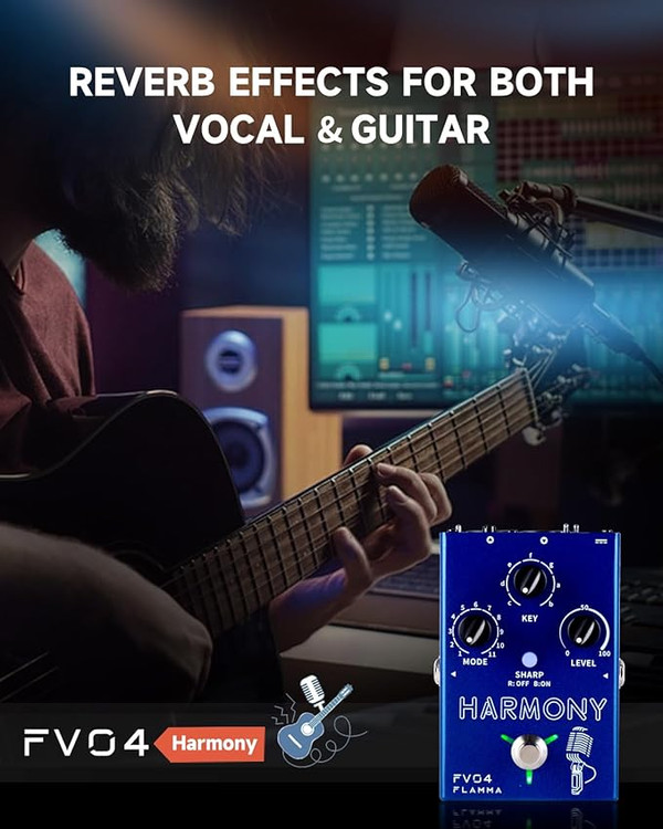 Flamma fv04 harmony oct effect vocal guitar افکت وکال گیتار Flamma fv04 harmony