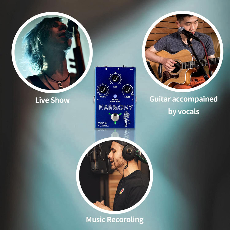 Flamma fv04 harmony oct effect vocal guitar افکت وکال گیتار Flamma fv04 harmony