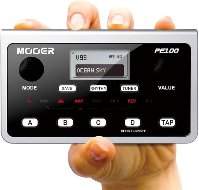 مولتی افکت مویر،Multi effect mooer pe100،Multieffect mooer pe100