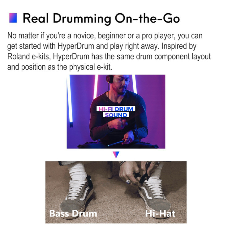 درام مجازی هوشمند Virtual Drum Kit با تأخیر فوقالعاده کم