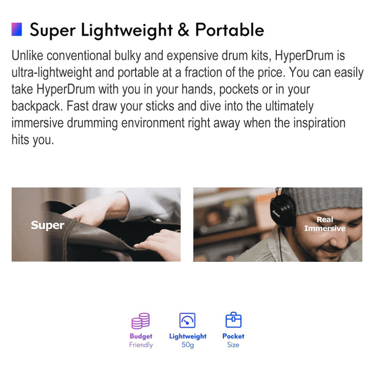 درام مجازی هوشمند Virtual Drum Kit با تأخیر فوقالعاده کم