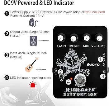 افکت دیسروشن جویو Jogo high gain distortion