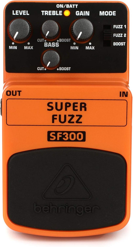 Behringer Super Fuzz Sf300 3-Mode Fuzz Distortion Effects Pedal