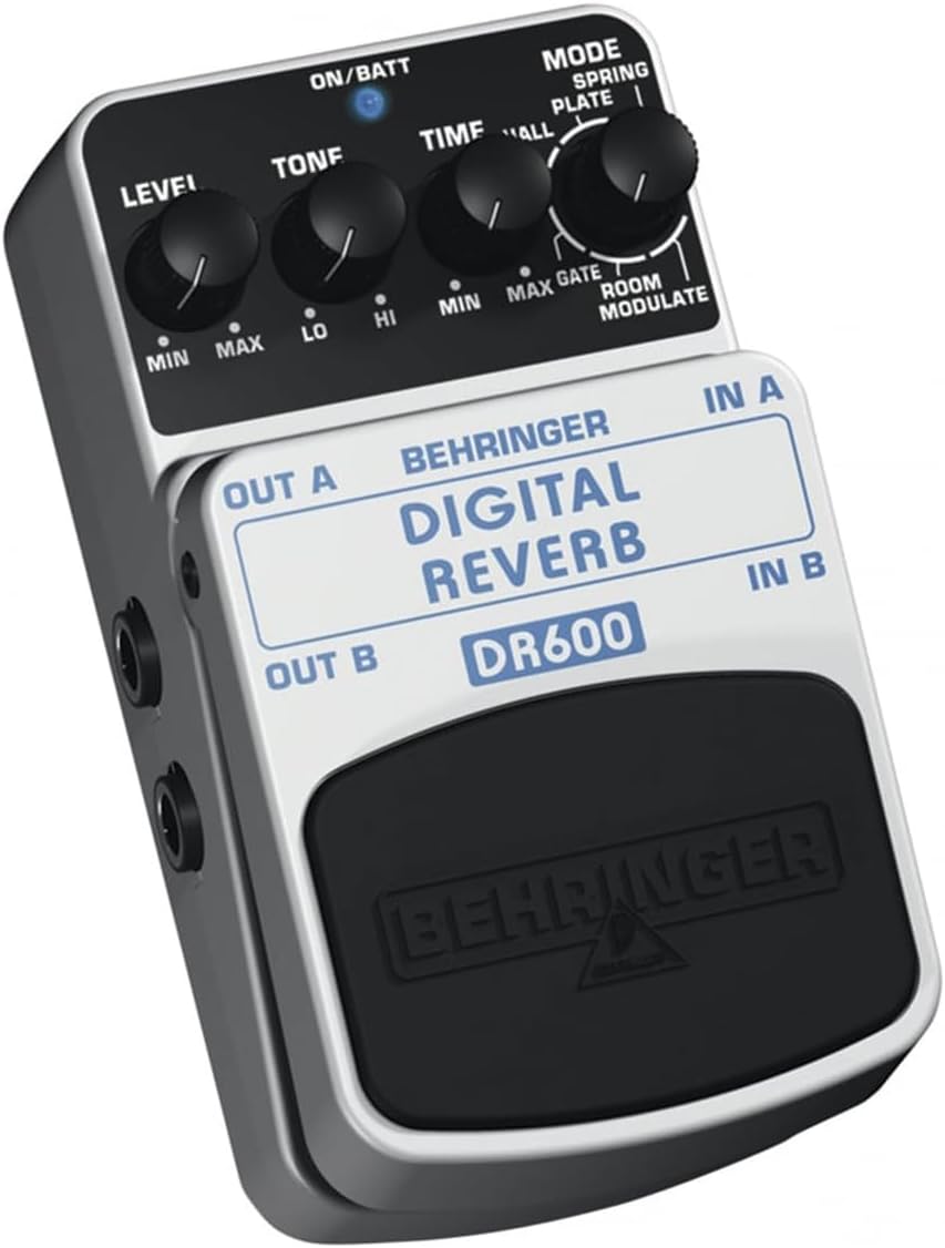 Behringer DR600 DIGITAL REVERB Digital Stereo Reverb Effects Pedal