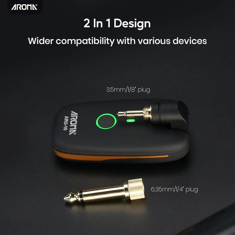 وایرلس گیتار AROMA ARU-10 ( سیستم بیسیم گیتار و ساز)