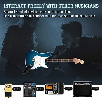 Getaria x3pro guitar wireless systemوایرلس فرستنده گیرنده گیتاریا getaria x3pro
