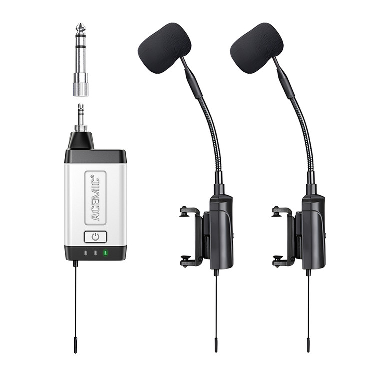 میکرفون وایرلس ویالون دبل Acemic q2vt5
