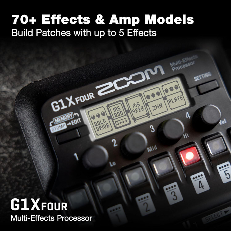 مولتی افکت زوم zoom g1four پدال دار استوک